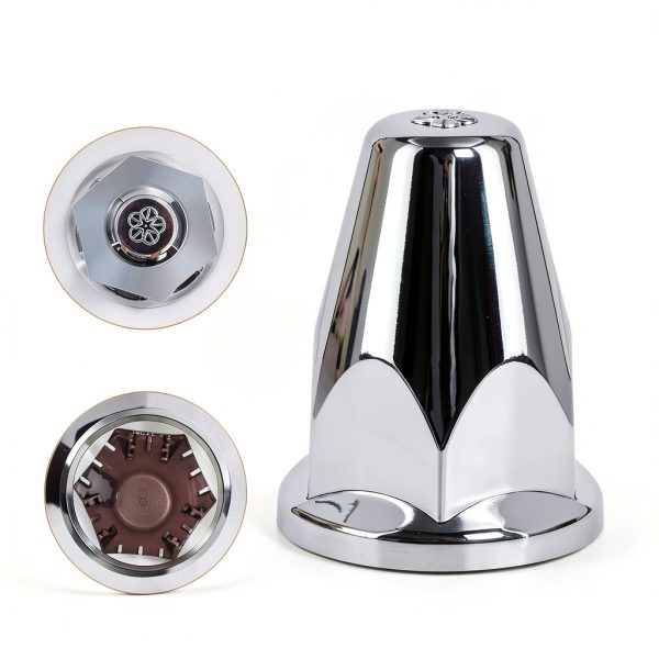 Wadoy Lug Nut Covers 33mm Chrome Plastic-1