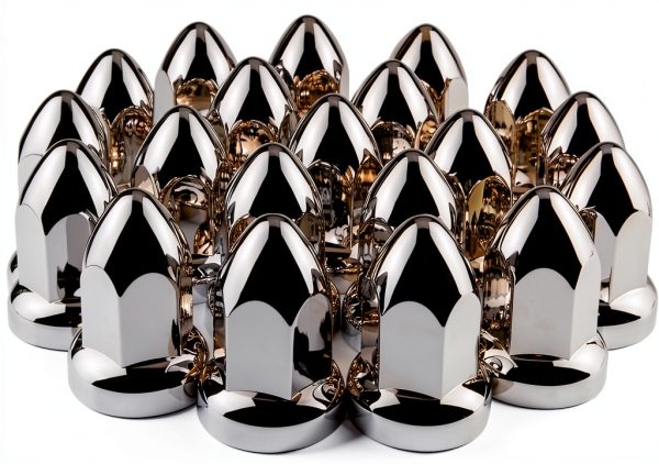 iBroPrat Chrome Lug Nut Covers for Automotive-0