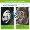 HTX1 Lug Nut Covers for Semi Trucks Chrome ABS Material-2