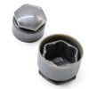 XUKEY Lug Nut Covers Black ABS Plastic-3