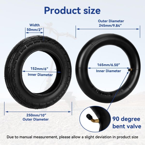 SHIQINHA 10 Inch Scooter Tire Bias Rubber-3