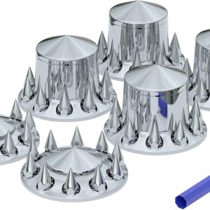 Flycle Automotive Lug Nut Covers Chrome ABS Plastic-0