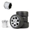 Augeny Lug Nut Covers Bolt Caps 19 mm Golden-1