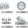Flycle Lug Nut Covers Chrome MultiCoated Axle Set-1