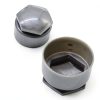 XUKEY Lug Nut Covers Black ABS Plastic-2
