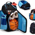 Defiant Mind Youth Basketball Backpack Black and Blue-0