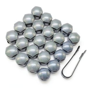 XUKEY Lug Nut Covers Black ABS Plastic-0