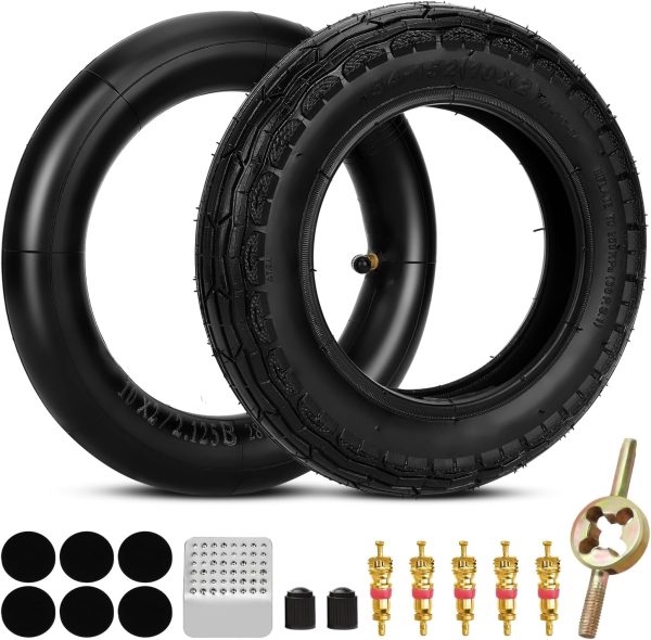 SHIQINHA 10 Inch Scooter Tire Bias Rubber-0