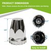 HTX1 Lug Nut Covers for Semi Trucks Chrome ABS Material-5
