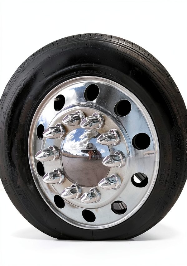 Chrome Lug Nut Covers by SWIFTHUBCAP for Semi Trucks-4