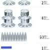 Flycle Automotive Lug Nut Covers Chrome ABS Plastic-4