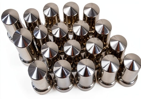 KASONG Chrome Lug Nut Covers ABS Plastic 33MM Hexagonal-1