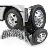 Wadoy Lug Nut Covers 33mm Chrome Plastic-3