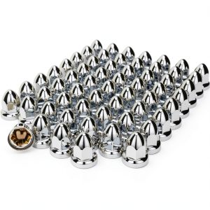 Chrome Lug Nut Covers by SWIFTHUBCAP for Semi Trucks-0