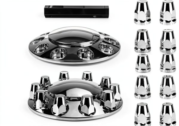 Aeagle Lug Nut Covers Chrome Universal Fit-0