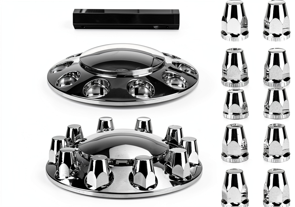 Lug nut covers in chrome finish