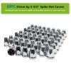 HTX1 Lug Nut Covers for Semi Trucks Chrome ABS Material-6
