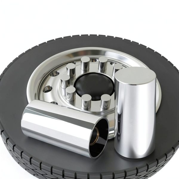 CheeMuii Lug Nut Covers ABS Material Chrome Finish-5