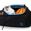 Defiant Mind Youth Basketball Backpack Black and Blue-3