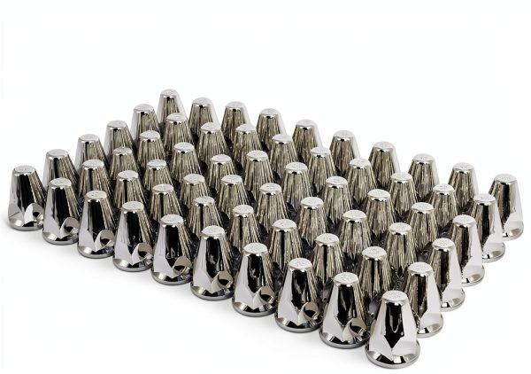 Wadoy Lug Nut Covers 33mm Chrome Plastic-0