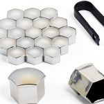 Mtsooning Lug Nut Covers Silver 21mm-0