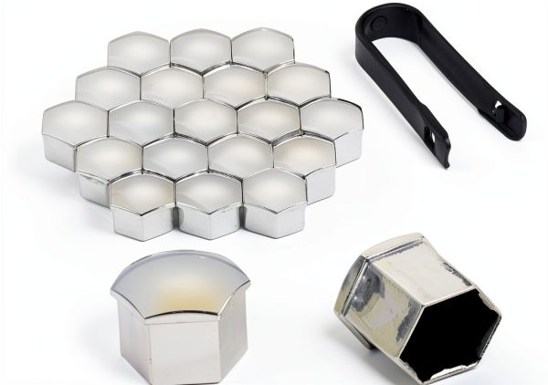 Mtsooning Lug Nut Covers Silver 21mm-0