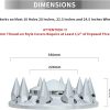 Flycle Lug Nut Covers Chrome MultiCoated Axle Set-3
