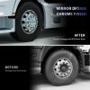 Flycle Lug Nut Covers Chrome MultiCoated Axle Set-1