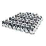 HTX1 Lug Nut Covers for Semi Trucks Chrome ABS Material-0