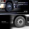 Flycle Lug Nut Covers Chrome MultiCoated Axle Set-2