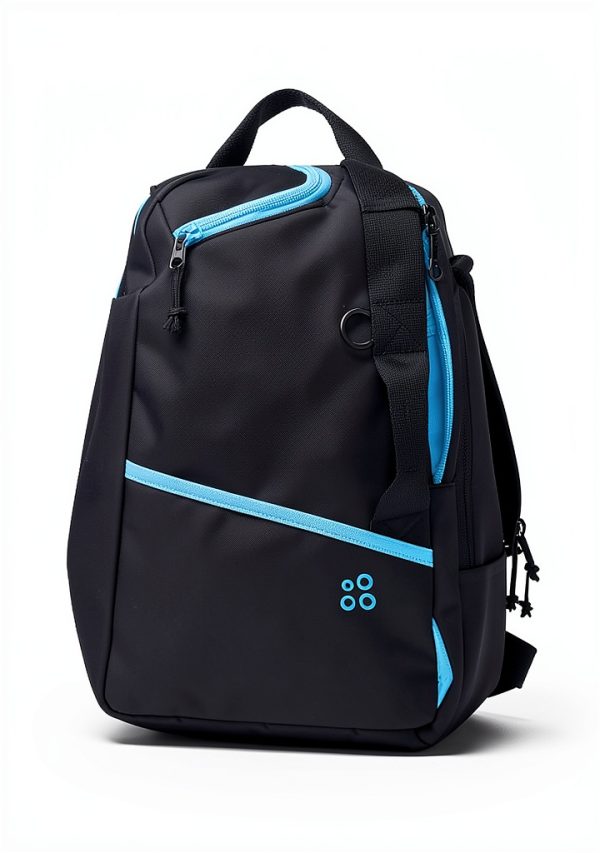 Defiant Mind Youth Basketball Backpack Black and Blue-2