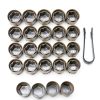 XUKEY Lug Nut Covers Black ABS Plastic-1