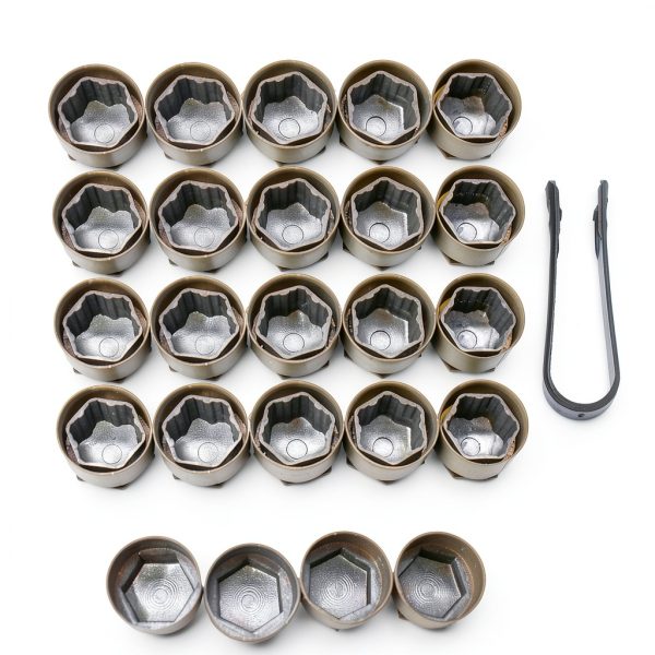 XUKEY Lug Nut Covers Black ABS Plastic-1