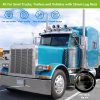 HTX1 Lug Nut Covers for Semi Trucks Chrome ABS Material-1