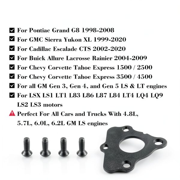 Camshaft Retaining Plate Gasket Kit VORIPO for GM LS LT Engines Seal-2