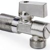 Angle Stop Valve Brass 1/4 G1/2 Inlet/Outlet NOENNULL Globe-6
