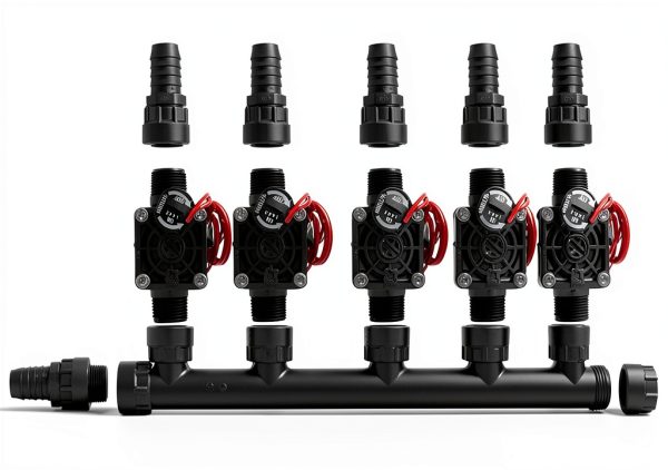 Hunter PGV101-MM Dura Manifold Valve Kit 6‑Zone Barb PGV101G-0