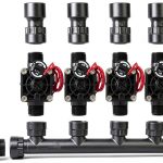 Hunter PGV101-MM 4 Zone Dura Manifold Valve Kit with Flow Control Slip-0