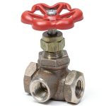 NIBCO Fig No KT-291-W3 1/4 in Bronze Globe Valve, Side Outlet Threaded-0