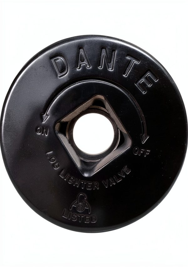 Flat Black Floor Plate Dante Globe Valve 1/2" Threaded FP.GV.FB-0