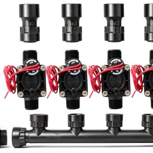 Hunter PGV100-MM Dura 4‑Zone Slip Globe Valve – PVC Silicone-0